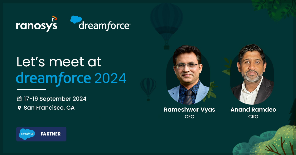 Ranosys to attend Salesforce Dreamforce 2024